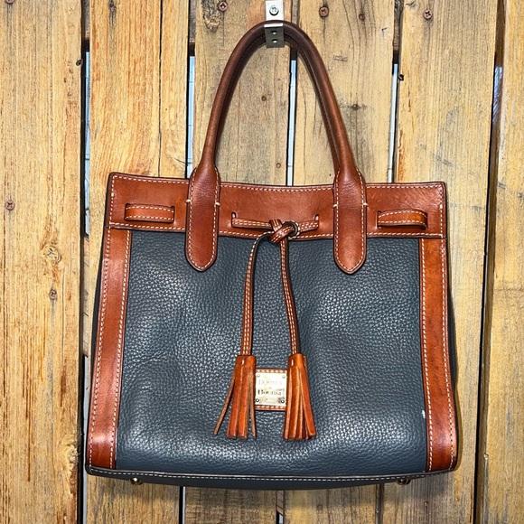 Dooney & Bourke Handbags - Dooney & Bourke Gray Leather Satchel